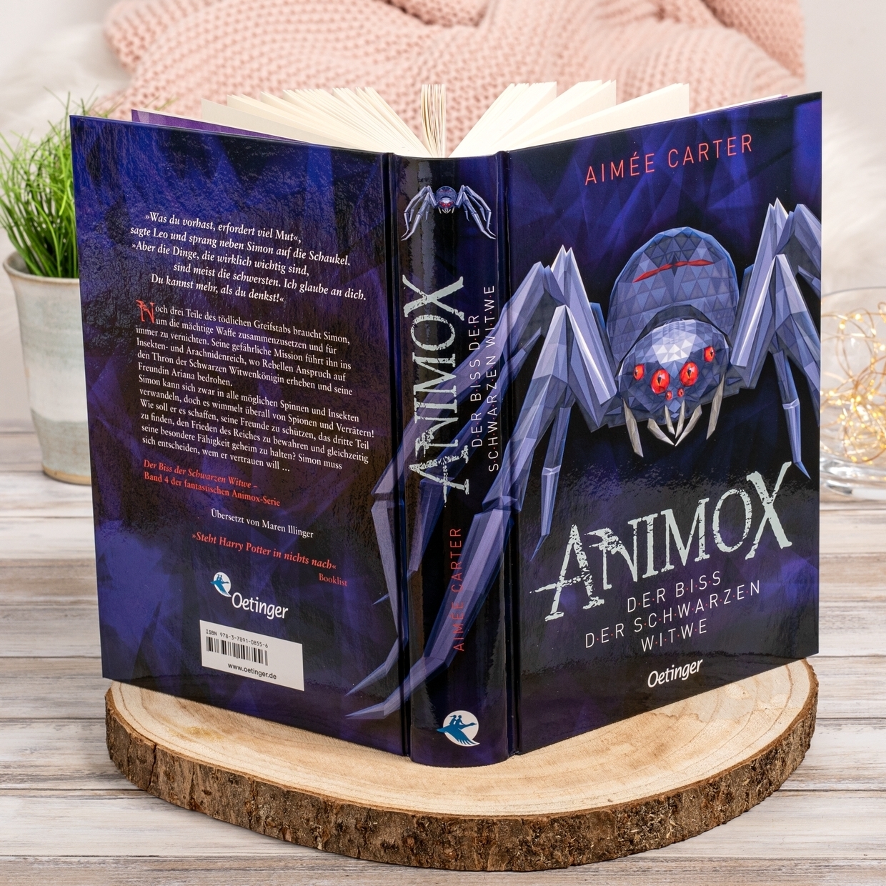 Gesamtes Coverbild Animox 4. Der Biss der Schwarzen Witwe