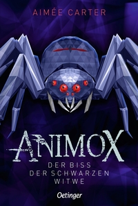 Vorderes Coverbild Animox 4. Der Biss der Schwarzen Witwe