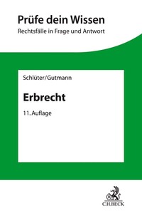 Vorderes Coverbild Prüfe dein Wissen / Erbrecht