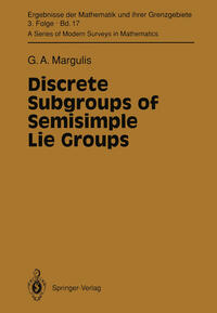 Vorderes Coverbild Discrete Subgroups of Semisimple Lie Groups