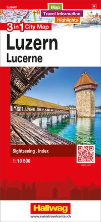 Vorderes Coverbild Hallwag Stadtplan Luzern