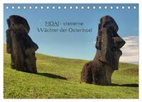 Vorderes Coverbild MOAI - steinerne Wächter der Osterinsel (Tischkalender 2025 DIN A5 quer), CALVENDO Monatskalender