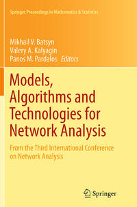 Vorderes Coverbild Models, Algorithms and Technologies for Network Analysis