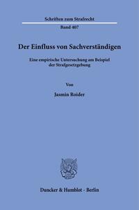 Vorderes Coverbild Der Einfluss von Sachverständigen.