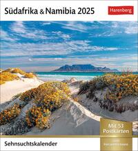 Vorderes Coverbild Südafrika & Namibia Sehnsuchtskalender 2025 - Wochenkalender mit 53 Postkarten
