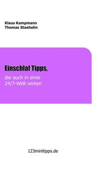 Vorderes Coverbild Einschlaf Tipps, die auch in einer 24/7 Welt wirken