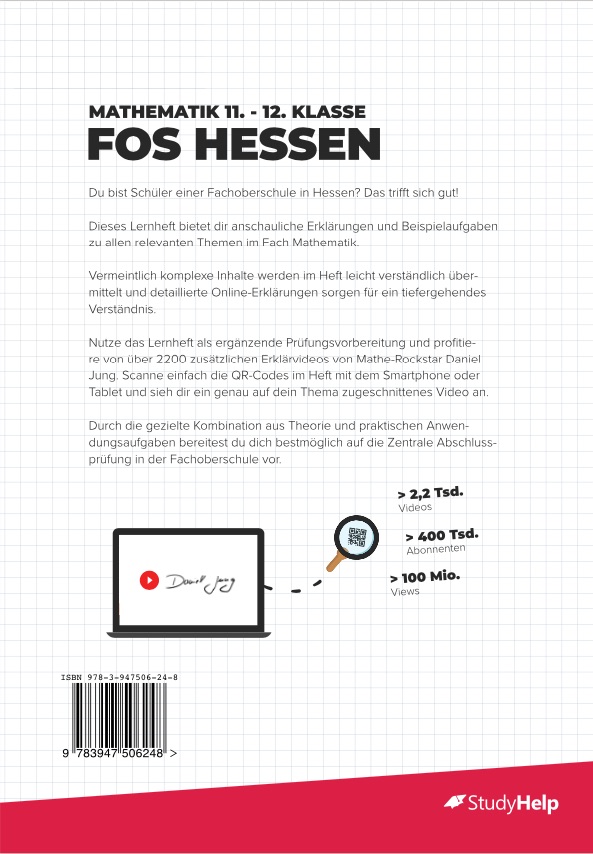 Rückseitencover Mathematik 11.-12. Klasse FOS Hessen