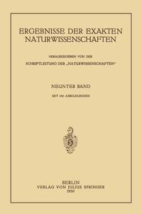Vorderes Coverbild Ergebnisse der Exakten Naturwissenschaften