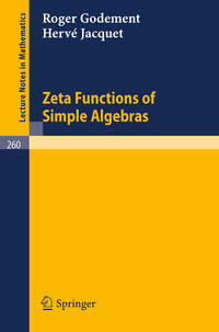 Vorderes Coverbild Zeta Functions of Simple Algebras