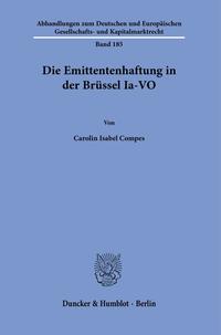 Vorderes Coverbild Die Emittentenhaftung in der Brüssel Ia-VO.