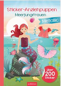 Vorderes Coverbild Sticker-Anziehpuppen Metallic – Meerjungfrauen