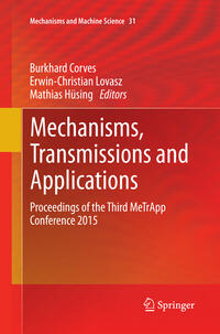 Vorderes Coverbild Mechanisms, Transmissions and Applications
