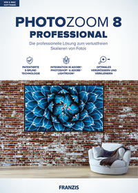 Vorderes Coverbild PhotoZoom 8 professional (Win & Mac)