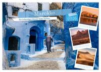 Vorderes Coverbild Marokko, ein lebendiges Mosaik voller Farben. (Wandkalender 2026 DIN A2 quer), CALVENDO Monatskalender