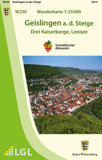 Vorderes Coverbild W230 Wanderkarte 1:25 000 Geislingen a. d. Steige