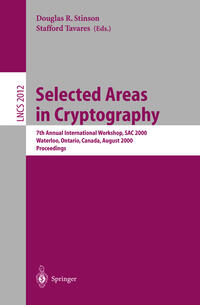 Vorderes Coverbild Selected Areas in Cryptography