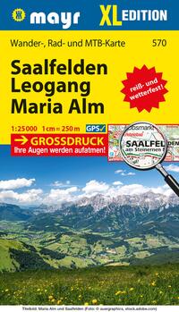 Vorderes Coverbild Mayr Wanderkarte Saalfelden - Leogang - Maria Alm XL 1:25.000