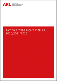 Vorderes Coverbild Tätigkeitsbericht der ARL 2020/2021/2022