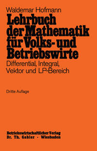 Vorderes Coverbild Lehrbuch der Mathematik für Volks- und Betriebswirte