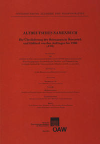 Vorderes Coverbild Altdeutsches Namenbuch. Die Überlieferung der Ortsnamen in Österreich... / Altdeutsches Namenbuch Die Überlieferung der Ortsnamen in Österreich und Südtirol von den Anfängen bis 1200 (ANB) 16. Lieferung Vorarlberg (A-Z)