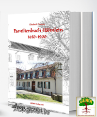 Vorderes Coverbild Familienbuch Hähnlein 1650-1900