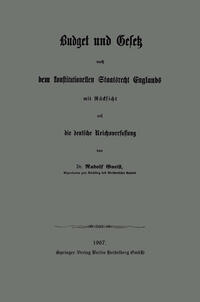 Vorderes Coverbild Budget und Gesetz nach dem konstitutionellen Staatsrecht Englands