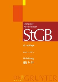 Vorderes Coverbild Strafgesetzbuch. Leipziger Kommentar / Einleitung; §§ 1-31