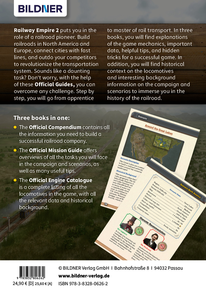 Rückseitencover Railway Empire 2: The Official Guides