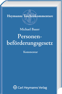 Vorderes Coverbild Personenbeförderungsgesetz