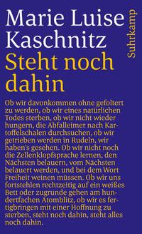 Vorderes Coverbild Steht noch dahin