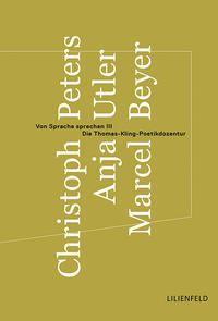Vorderes Coverbild Von Sprache sprechen III