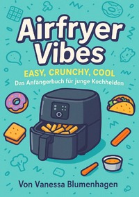 Vorderes Coverbild Airfryer Vibes – Easy, Crunchy, Cool: Das Anfängerbuch für junge Kochhelden