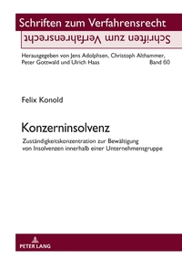 Vorderes Coverbild Konzerninsolvenz