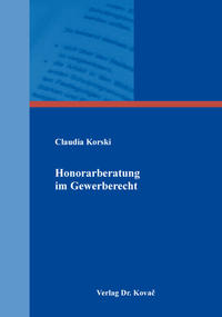 Vorderes Coverbild Honorarberatung im Gewerberecht