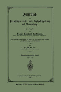Vorderes Coverbild Jahrbuch der Preußischen Forst- und Jagdgesetzgebung und Verwaltung