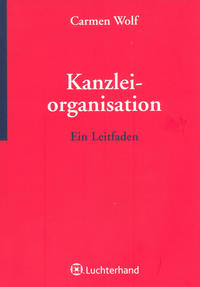 Vorderes Coverbild Kanzleiorganisation