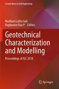 Vorderes Coverbild Geotechnical Characterization and Modelling