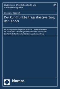 Vorderes Coverbild Der Rundfunkbeitragsstaatsvertrag der Länder