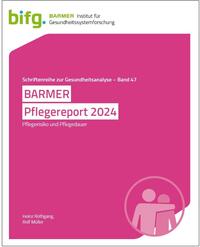 Vorderes Coverbild BARMER Pflegereport 2024