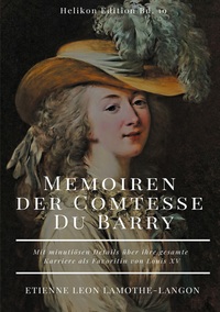 Vorderes Coverbild Memoiren der Comtesse Du Barry