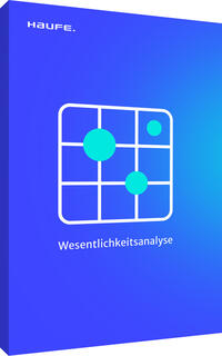 Vorderes Coverbild Haufe Wesentlichkeitsanalyse