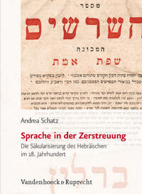 Vorderes Coverbild Sprache in der Zerstreuung