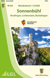 Vorderes Coverbild W242 Wanderkarte 1:25 000 Sonnenbühl