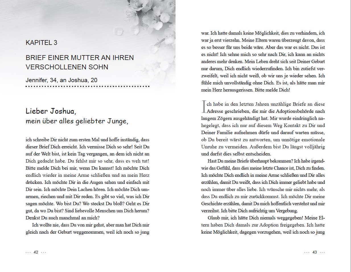 Beispielinhalt (Bild) HERZENSBRIEFE AN DAS LEBEN