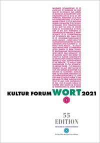 Vorderes Coverbild Kultur Forum Wort 2021