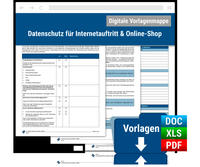 Vorderes Coverbild Dokumentenmappe: Datenschutz für Internetauftritt & Online-Shop