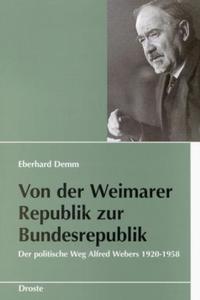 Vorderes Coverbild Von der Weimarer Republik zur Bundesrepublik