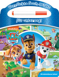 Vorderes Coverbild PAW Patrol - Verrückte Such-Bilder für unterwegs - Wimmelbuch - Pappbilderbuch mit Stift und abwischbaren Seiten