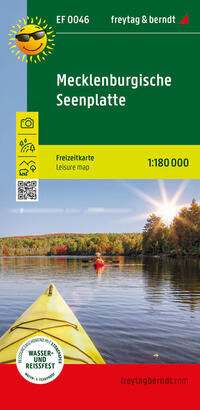 Vorderes Coverbild Mecklenburgische Seenplatte, Freizeitkarte 1:180.000, freytag & berndt