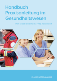 Vorderes Coverbild Handbuch Praxisanleitung im Gesundheitswesen